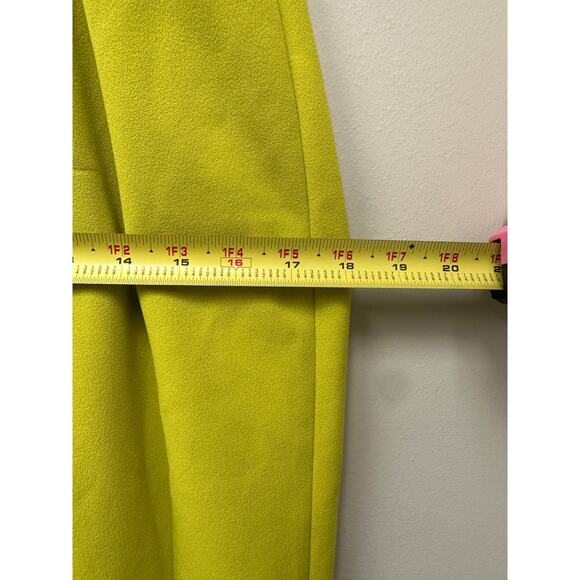 Calvin Klein Size 6 Yellow Tulip Sleeve Crepe Work Cocktail Sheath Knee Dress - Picture 12 of 16